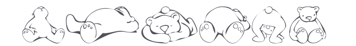KR Scrap Teddies Font