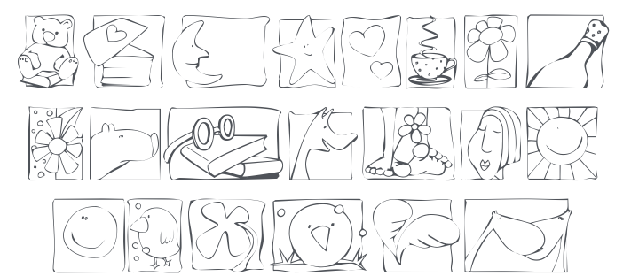 KR Scraps Font