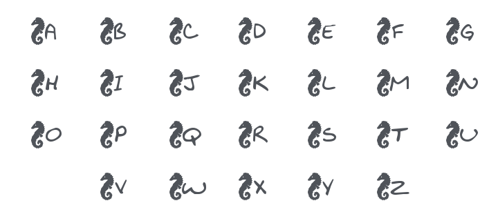 KR Seahorse Font
