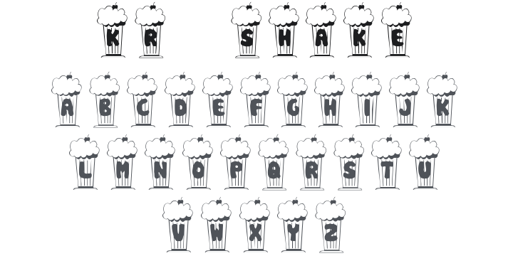 KR Shake Font