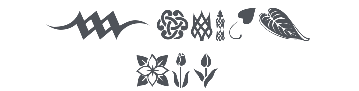 KR Simple Fleur 3 Font