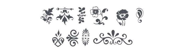 KR Simple Fleur 5 Font