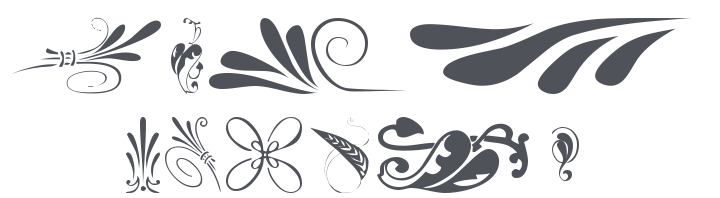 KR Simple Fleur 6 Font