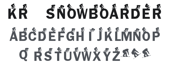 KR Snowboarder Font