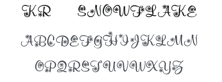 KR Snowflake 2 Font