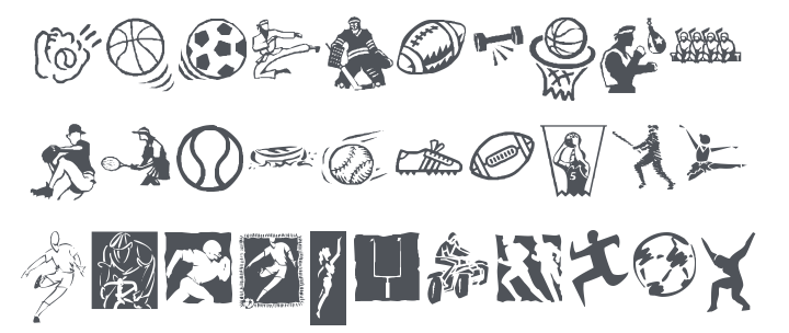 KR Sports Dings Font