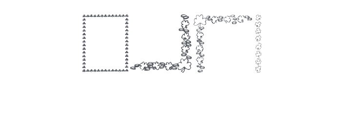 KR St Patricks Frames Font