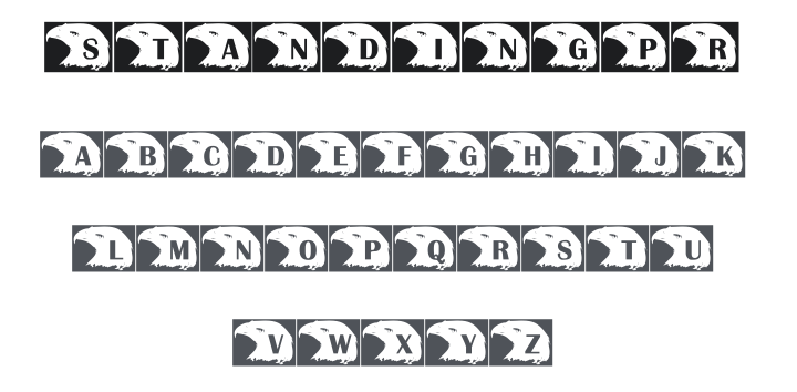 KR Standing Proud Font