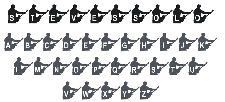 KR Steve's Solo Font