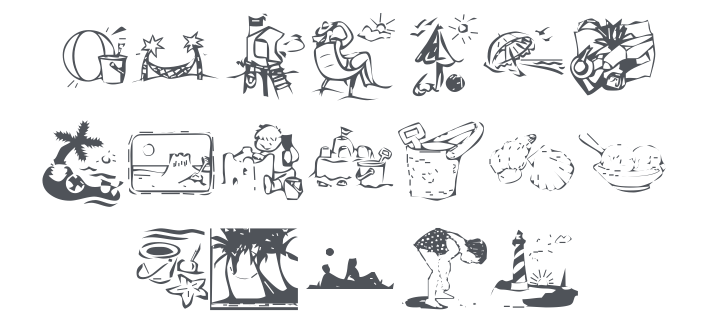 KR Summer Vacation 2002 Font