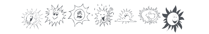 KR Sun Dings Font