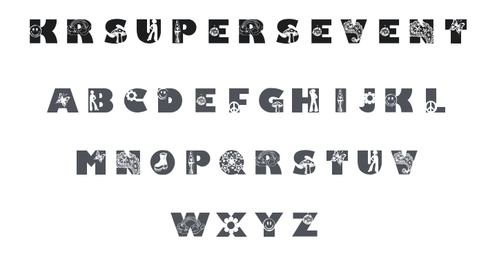KR Super 70's Font