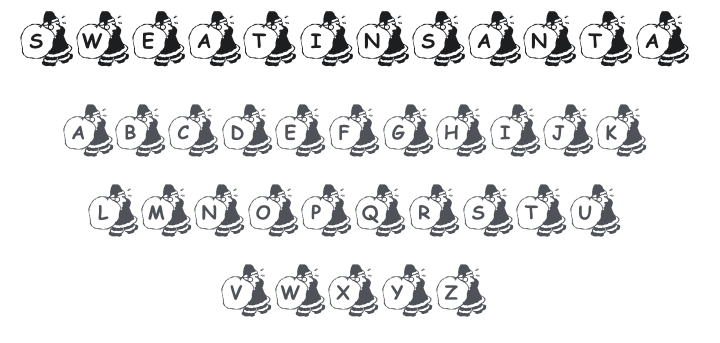 KR Sweatin' Santa Font