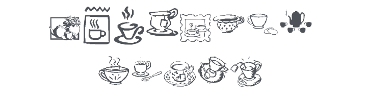 KR Teatime Dings Font