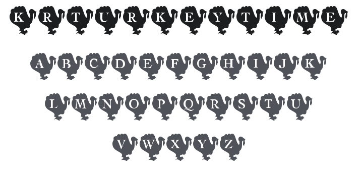 KR Turkey Time Font