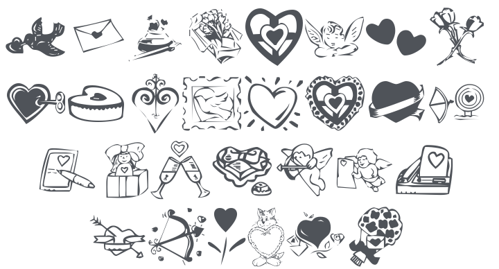 KR Valentine 2003 Font