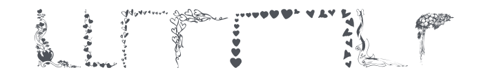 KR Valentine Borders Font