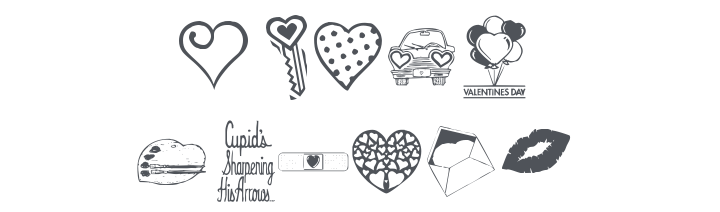 KR Valentine Dings Font