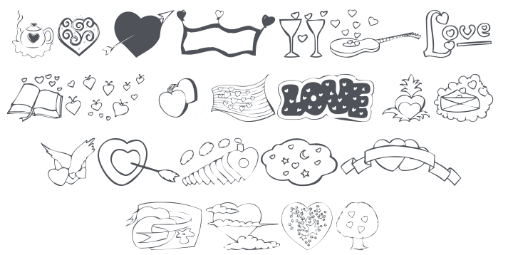 KR Valentines 2006 Five Font