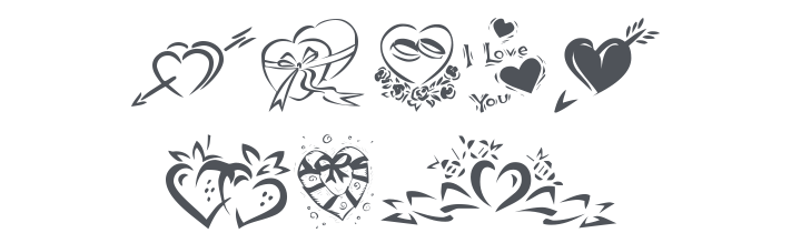 KR Valentines 2006 Four Font