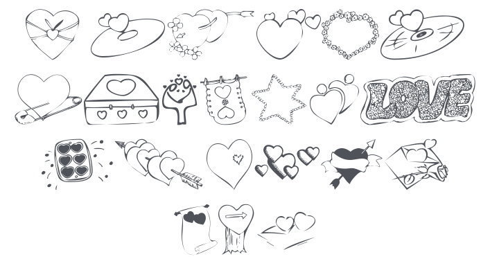 KR Valentines 2006 Seven Font