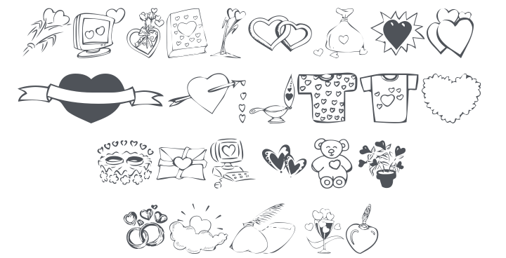 KR Valentines 2006 Ten Font