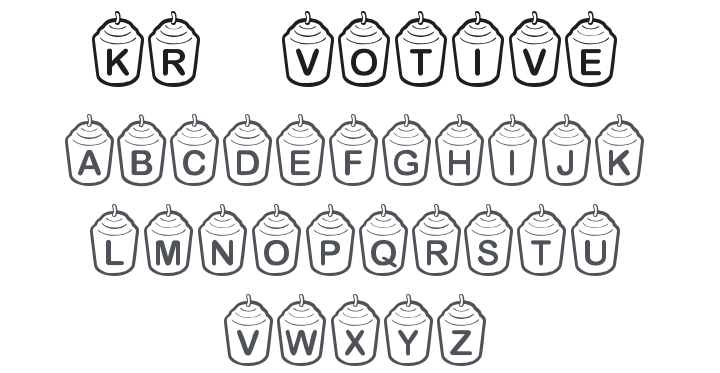 KR Votive Font