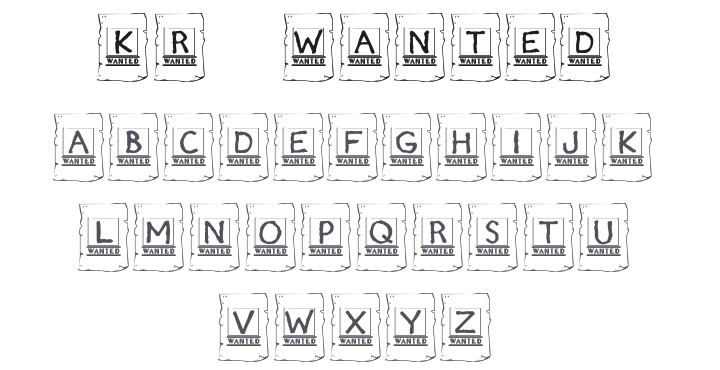 KR Wanted! Font