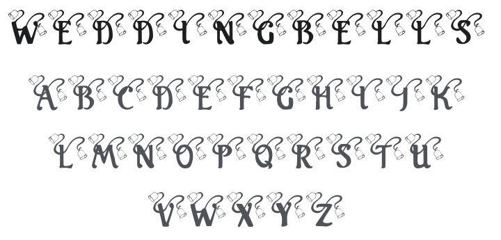 KR Wedding Bells Font