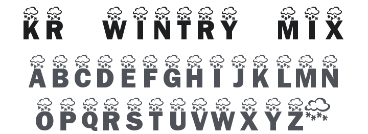 KR Wintry Mix Font