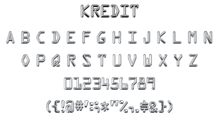 Kredit Font Family