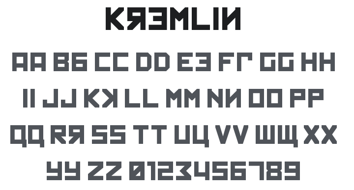 Kremlin Font