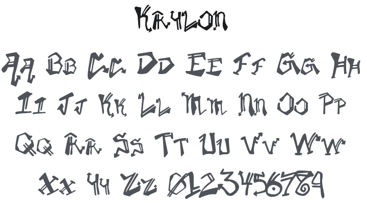 Krylon Font