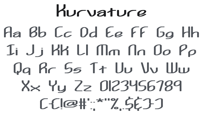 Kurvature Font