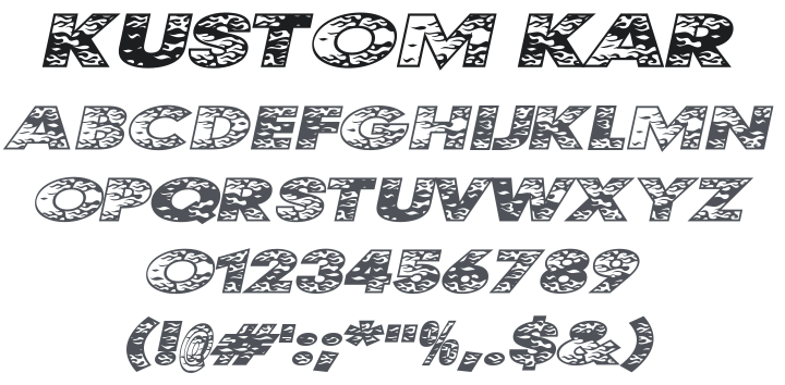 Kustom Kar Font