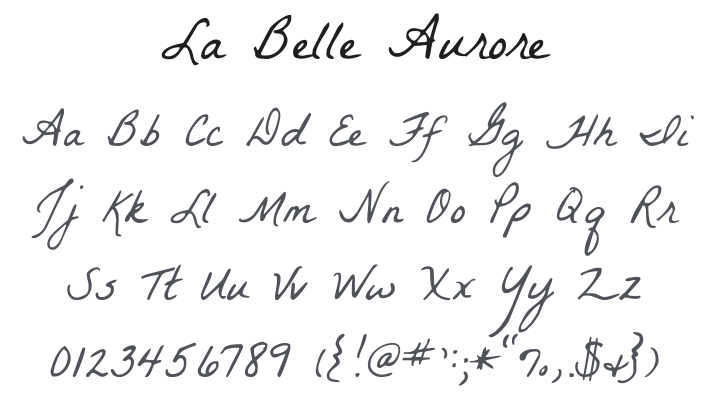 La Belle Aurore Font