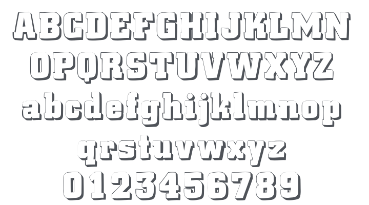 La Citta Shadow Font