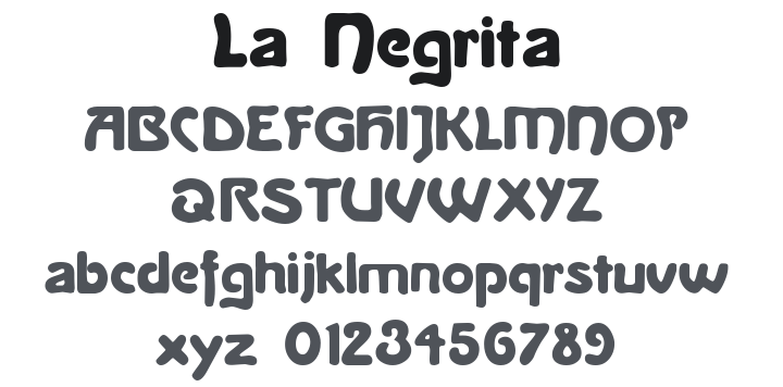 La Negrita Font Family