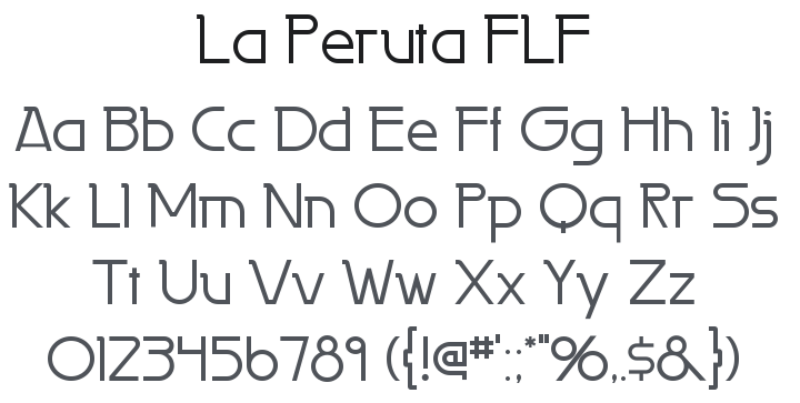 La Peruta FLF Font Family