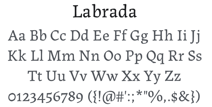 Labrada Font Family