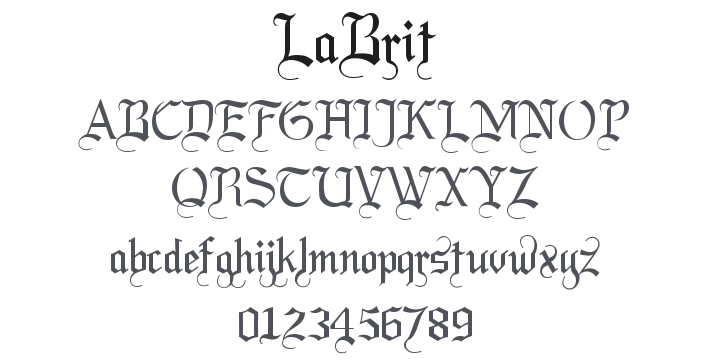 LaBrit Font