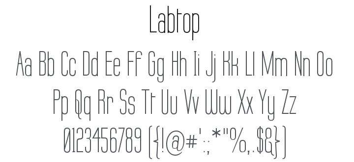 Labtop Font Family