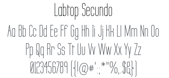 Labtop Secundo Font Family