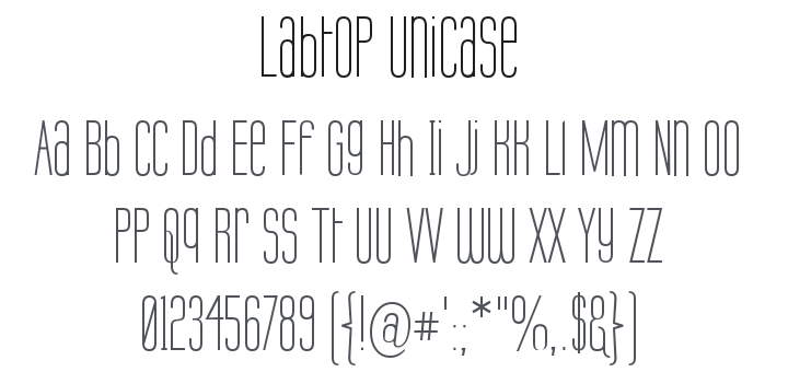 Labtop Unicase Font Family