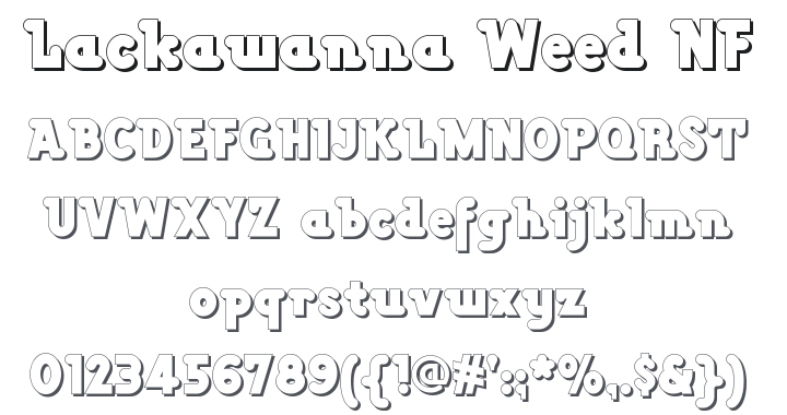 Lackawanna Weed NF Font