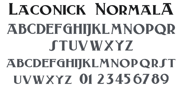 Laconick-NormalA Font