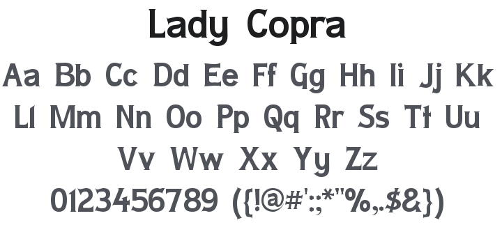 Lady Copra Font Family