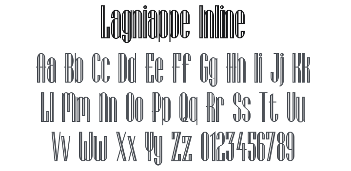 Lagniappe Inline Font