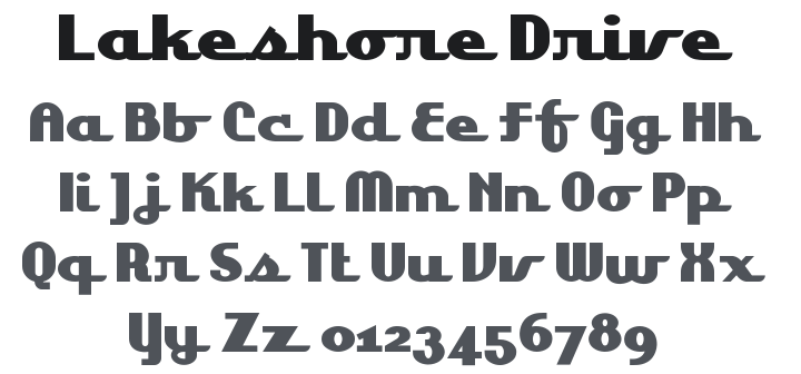 Lakeshore Drive Font