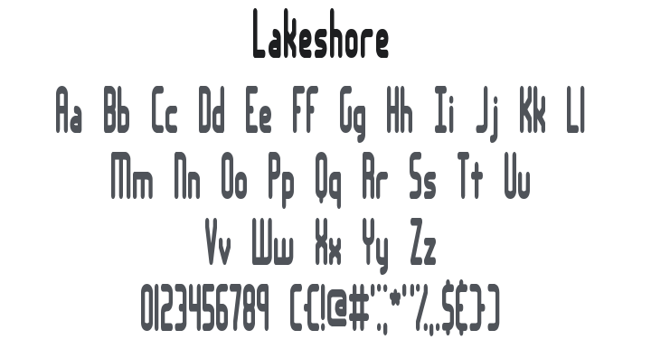 Lakeshore Font